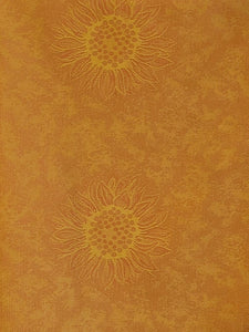 Persimmon sunflower cushion