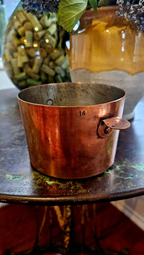 French copper ice bucket