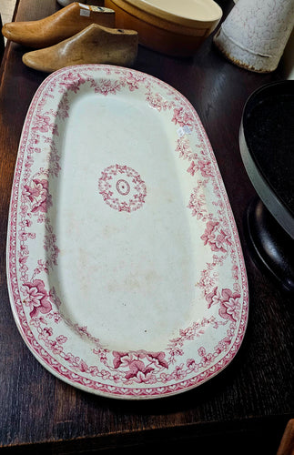 Enormous beautiful antique serving dish