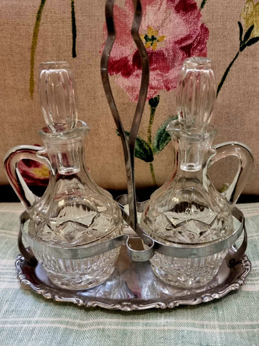 Vintage condiment set
