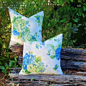 Blue Hydrangea Cushion