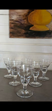 Vintage wine glass set (6)