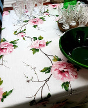 Peony organza tablecloth