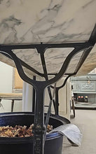 Antique French marble pastry table