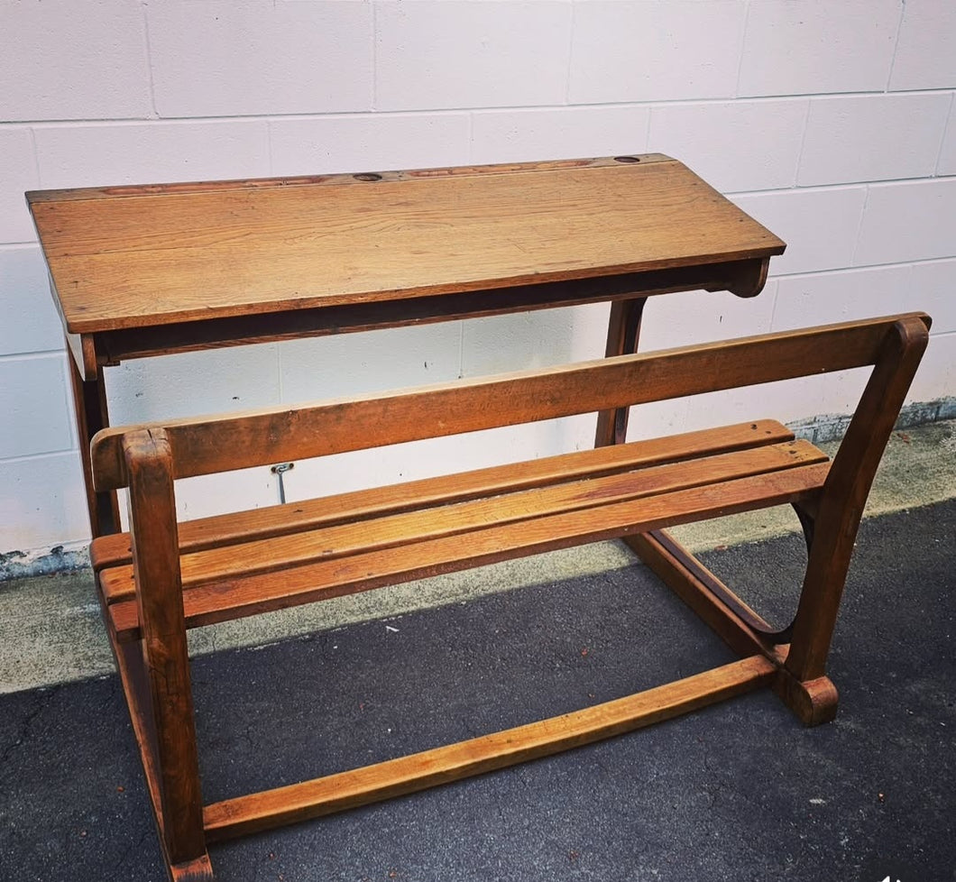 Antique French school desk