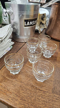 Mid Century cordial glasses 6 cm high