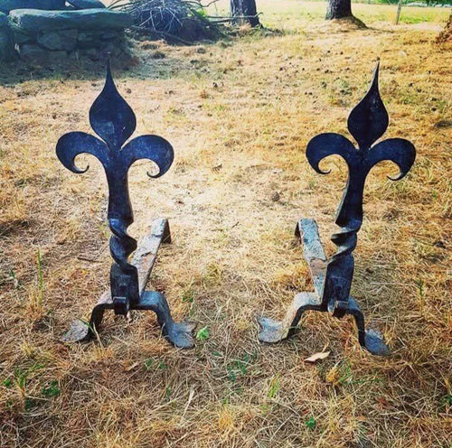 Pair of antique chenets