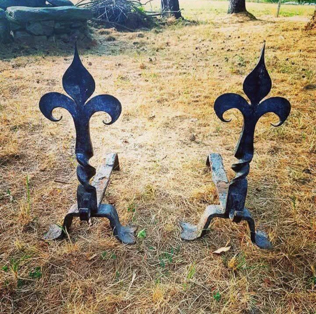 Pair of antique chenets