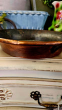 Antique copper baking dish