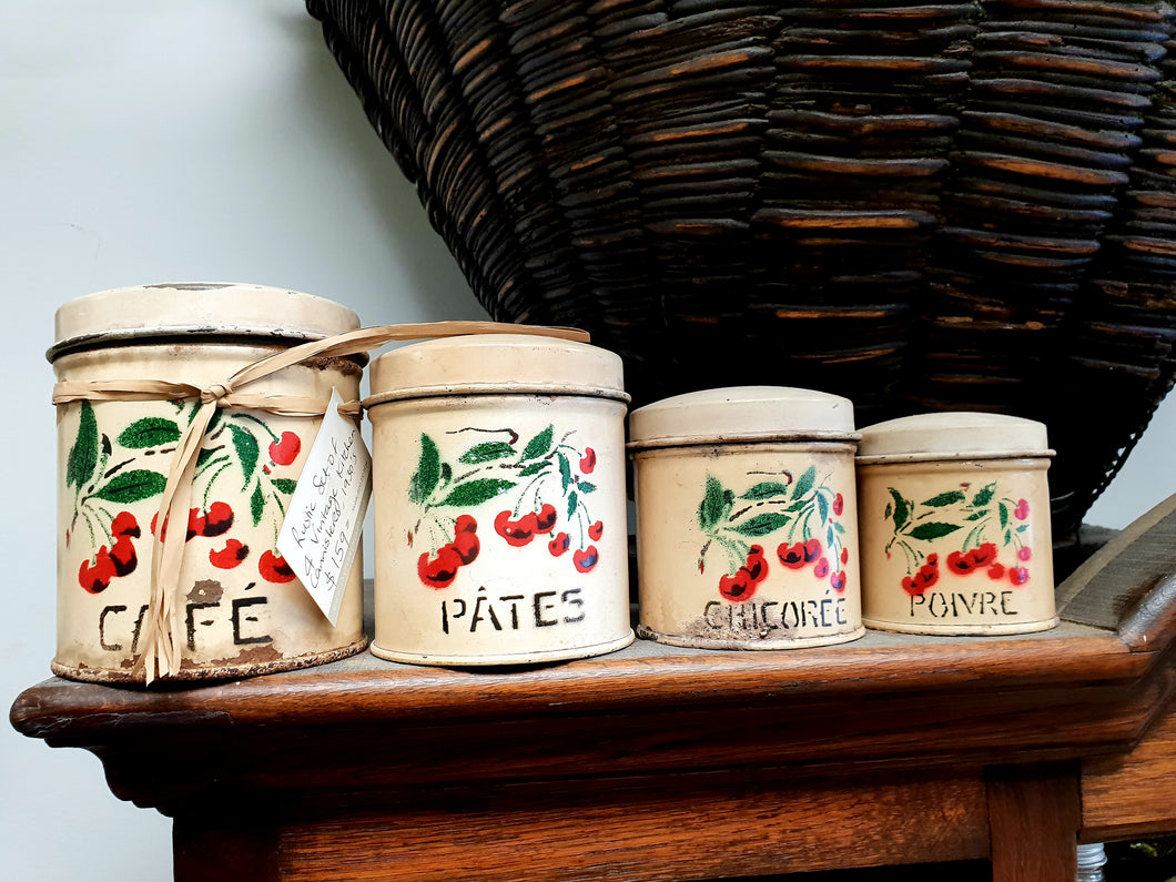 Vintage French canisters
